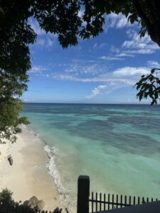 バルコニーから